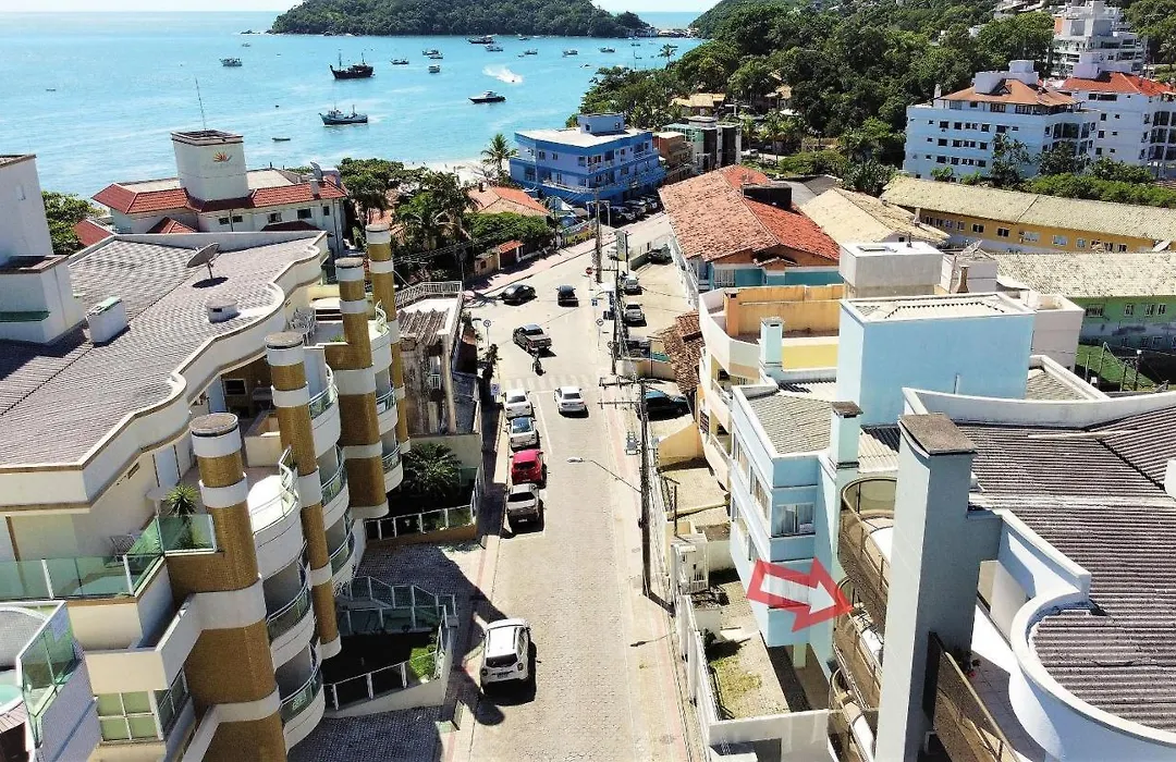 1052 - Apartamento com vista para o mar em Bombinhas - Residencial Salema Apto 301-1
